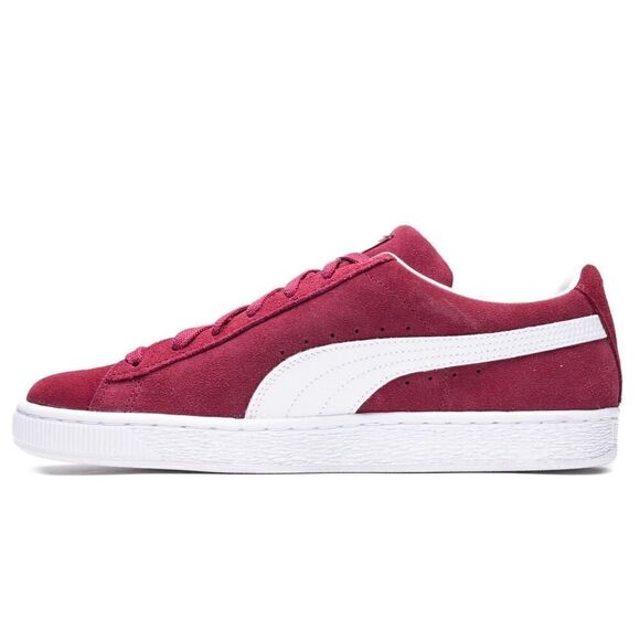 PUMA Suede XL sneakers in burgundy and white Size 11.5 - Picture 1 of 11